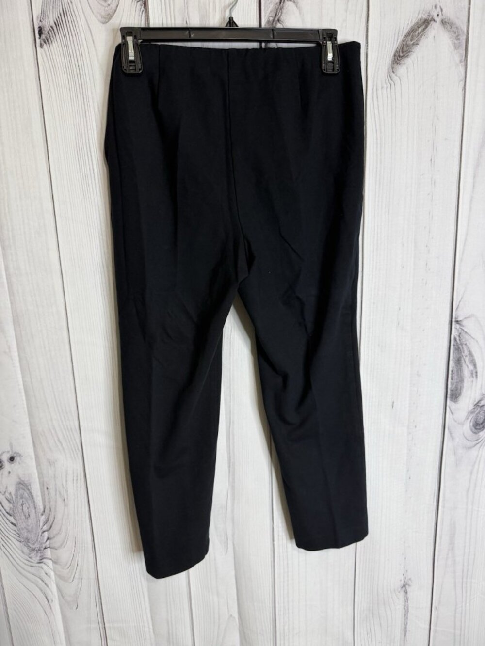 J. Jill Ponte Slim Leg Pants Women Sz LP Petite (34x26) Black Pull On Stretch